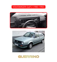 VOLKSWAGEN Golf 2(1983-1992)TORPİDO KORUMA HALISI KIRMIZI KENAR