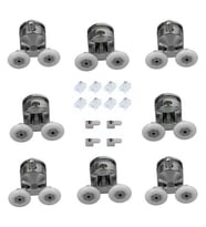 Duşakabin Tekerleği Rulman Metal Gövdeli 8 li Set Teker Çapı 22 mm