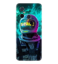 Xiaomi Redmi 12C Kılıf Resimli Desenli Silikon Platinium Series Space 1854