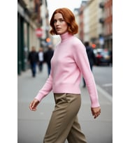 Kadın Oversize Dik Yaka Triko Kazak Reglan Kol Kışlık Günlük Şıklık Sunan Bordo Basic Tasarım