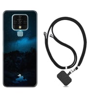Tecno Camon 16 18P Pova Kılıf Boyun Askılı Silikon Gece 1633