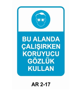 İŞ GÜVENLİĞİ UYARI LEVHASI 1 ADET PVC 21 X 29CM