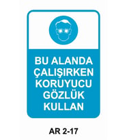 İŞ GÜVENLİĞİ UYARI LEVHASI 1 ADET PVC 21 X 29CM