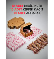 E-Ticaret Kutusu - 10'lu Butik Hediye Paketleme Seti