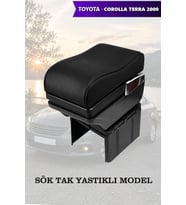 corolla terra 2000 kol dayama geniş model Siyah Yastıklı Lüks Deri