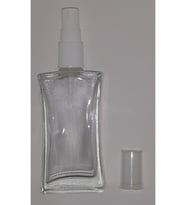 PARFÜM ŞİŞESİ 50 ML (3 ADET) ŞEFFAF KAPAKLI İÇBÜKEY BOŞ ŞİŞE