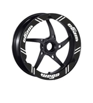 Tvs Wego 110 2012 - 2024 Uyumlu Siyah Geniş 1 Set Jant Şeridi