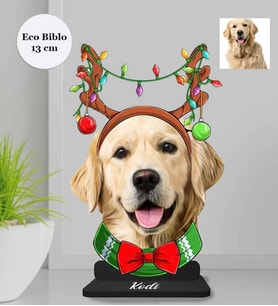 Kişiye Özel Sevimli Dostlarımız Köpek Ahşap Eco Biblo -6