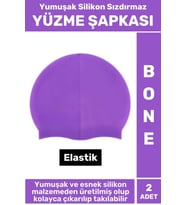 Özel Üretim Su Geçirmez Elastik Yüzücü Havuz Deniz Yüzme Şapkası Yumuşak Silikon Bone 2 Adet