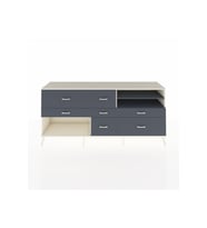 Hyperion Konsol 2 Raflı 7 Çekmeceli  220x44x99 Aytaşı-Antrasit