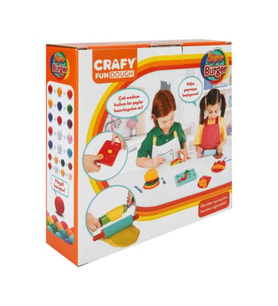 Crafy Süper Burger Oyun Hamuru Seti 200 gr. 12 Parça