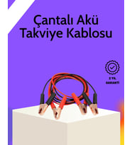 Akü Takviye Kablosu 1200a İzoleli Büyük Maşalı 2m Dayanıklı
