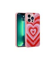 Apple iPhone 13 Pro Max Uyumlu Kılıf Simli Desenli Kamera Korumalı Parlak Zore Popy Kapak (Kırmızı)
