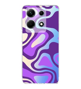 PrintiFy İnfinix Note 30 5G Uyumlu Kamera Korumalı Renkli Desen Tasarımlı Şeffaf Silikon Kılıf