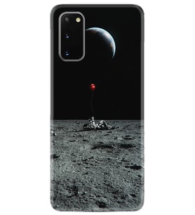 Samsung A02S A03S A10 A12 A13 A21S A22 Kılıf Desenli Silikon Astronoot Red Baloon 1608