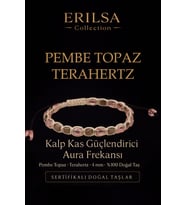 Sertifikalı Kalp Kas Güçlendirici Aura Frekansı – Pembe Topaz ve Terahertz Doğal Taş 4 mm (Çok Renkli)