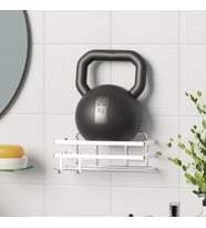 TEKNOTEL YAPIŞKANLI KANCALI 2 ADET BANYO RAFI KROM ST281H