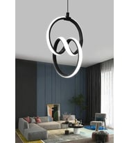 LZY Avize Store Signature Siyah Avize Modern Salon, Mutfak, Çocuk Odası ve Antre Aydınlatma
