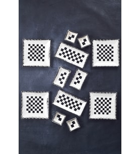 12 Parça 4 Kişilik Dama Kahvaltı Takımı Handmade Kahvaltılık Sunum Seti Servis Tabakları
