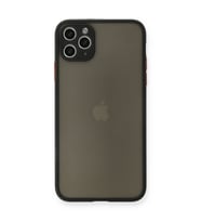 Apple İphone 11 Pro Max Kılıf Montreal Silikon Kapak - Siyah