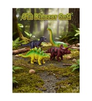 4'lü Dinozor Seti Oyuncak Gerçekçi Hayvan Figürleri Eğitici Oyun Seti