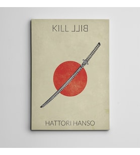 Kill Bill Hattori Hanso Mini Kanvas Tablo