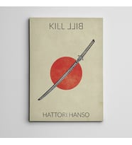Kill Bill Hattori Hanso Mini Kanvas Tablo