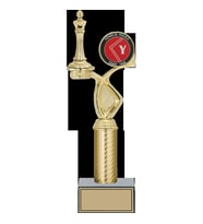 ODAK KUPA - Figürlü Kupalar - Satranç Figürlü Kupalar FG-015 B - 34 cm