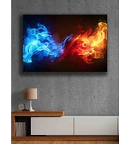 Koç stüdyo Modern tasarım kanvas tablo 50x70 (Çok Renkli)