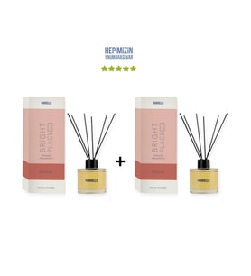 2x Baharat Dekoratif Ortam Kokusu 120 ml Bright Place - Bambu Çubuklu (Standart)