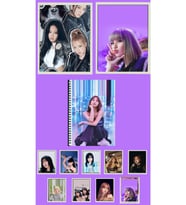 Lisa blackpink Poster A3 boyutu 2 adet ,defter A4 boyutu 1adet ,fotokart 9 adet