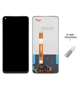 Tkgz - Oppo A52 Uyumlu Lcd Ekran Dokunmatik Servis + B-7000
