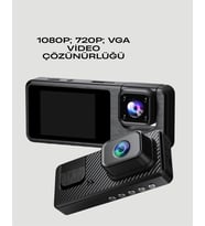 3 Kameralı DVR Araç Kamerası – Tam Güvenlik, Tam Kapsama Yeni Nesil
