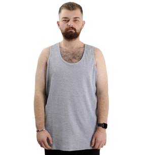 Mode XL Büyük Beden Erkek Kolsuz Atlet 6341 Grimelanj
