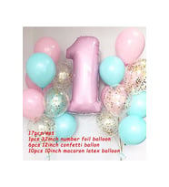 1 Yaş Renkli Balon Seti