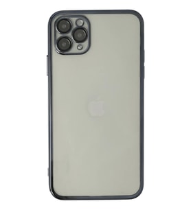 Newface Apple iPhone 11 Pro Max Kılıf Razer Lensli Silikon - Siyah