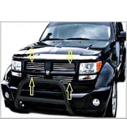 Dodge Nitro Krom Ön Panjur 16 parça P.Çelik 2006 Ve üzeri P.Çelik