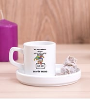 Kişiye Özel Biz Akıllanmayız Tasarım Esprili  Concept Türk Kahvesi Fincanı