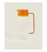 Turuncu Detaylı Cam Sürahi 1600 ml