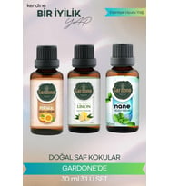 Portakal + Limon + Nane ( Oda Kokusu Aroma Terapi Buhurdanlık / Difüzör Yağı ) 3 Adet x 30 ML
