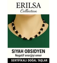 Sertifikalı Kırık Taşlı Model Siyah Obsidyen Taşı Kolye – Koruyucu ve Dengeleyici Enerji (Çok Renkli)