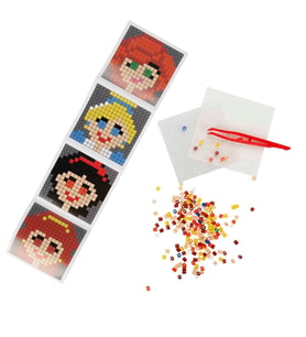 4in1NessiWorld Princess Pixel Pixel Boncuk Aktivite ve Oyuncak Seti