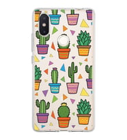PrintiFy Xiaomi Mi 8 SE ile Uyumlu 1mm Slim Fit Water Color 4 Baskılı Şeffaf  Kılıf
