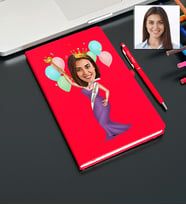 Doğum Gününe Özel Tasarımlı Karikatür Defter Ve Kalem Seti 40