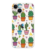 PrintiFy iPhone 14 ile Uyumlu Water Color 4  Kamera Korumalı Şeffaf  Kılıf