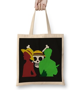 Luffy One Piece Luffy And Zoro Bez Çanta Uzun Saplı
