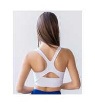 Beyaz Toparlayıcı Spor Bra ( Sporcu Sütyeni )