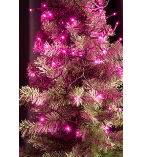 8.25 Metre Eklemeli Led Işık (80 Led) - Fuşya Renkli Fişli Dekoratif Aydınlatma Seti (Karton Kutulu)