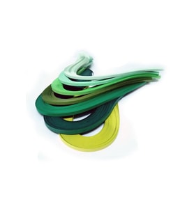 Yeşil Dünya Serisi 7 Farklı Ton Yeşil Renkli 700 Adetli Quilling 3mm
