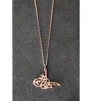 Bella Gloria Tuğra Rose Gümüş Kolye (TGK0334)